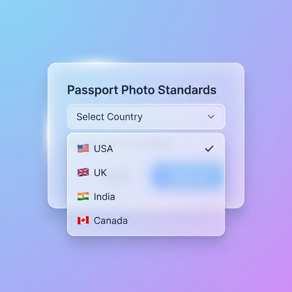 Selecting country passport standards
